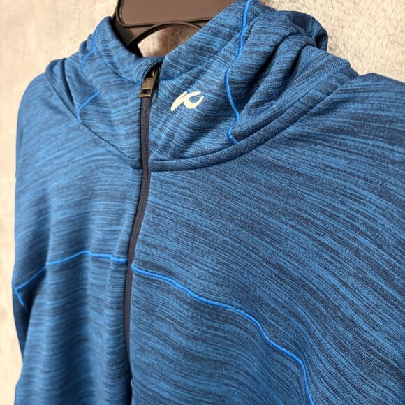 KJUS Sweatshirt Mens XL Liam Hooded Midlayer Wool Blend Stretch Pullover Logo - Picture 3 of 11